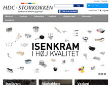 Tablet Screenshot of hdcstorkoekken.dk
